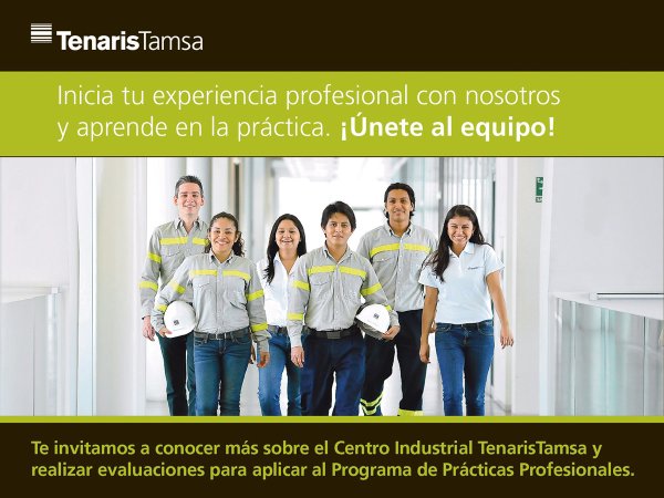 Ver en pantalla completa Sesión informativa para prácticas profesionales en TenarisTamsa