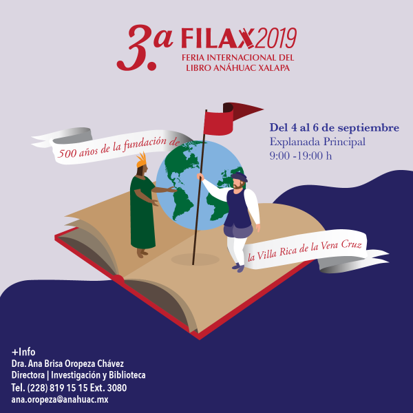 Ver en pantalla completa 3.a FILAX 2019: Feria Internacional del Libro Anáhuac Xalapa