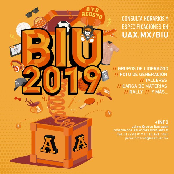 Ver en pantalla completa Bienvenida Integral Universitaria 2019