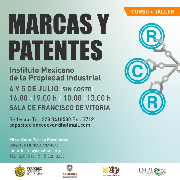 Ver en pantalla completa Curso Taller de Marcas y Patentes