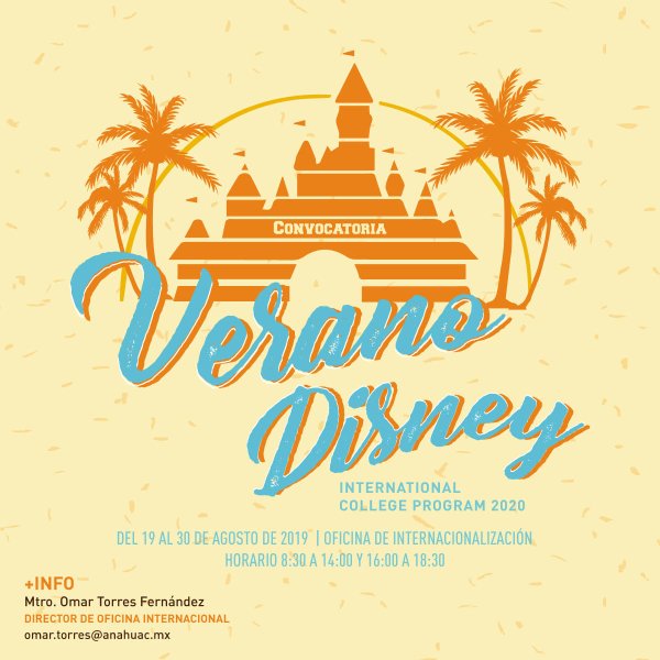 Ver en pantalla completa Verano Disney: International College Program 2020