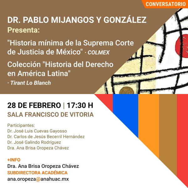 Ver en pantalla completa Presentación del Libro Historia Mínima de la Suprema Corte de Justicia de México