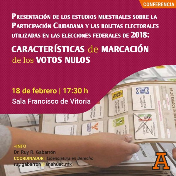 Ver en pantalla completa Características de Marcación de los Votos Nulos