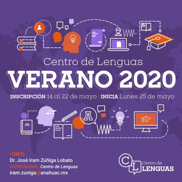 Ver en pantalla completa Centro de Lenguas Verano 2020