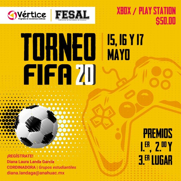 Ver en pantalla completa Torneo FIFA20 Vértice