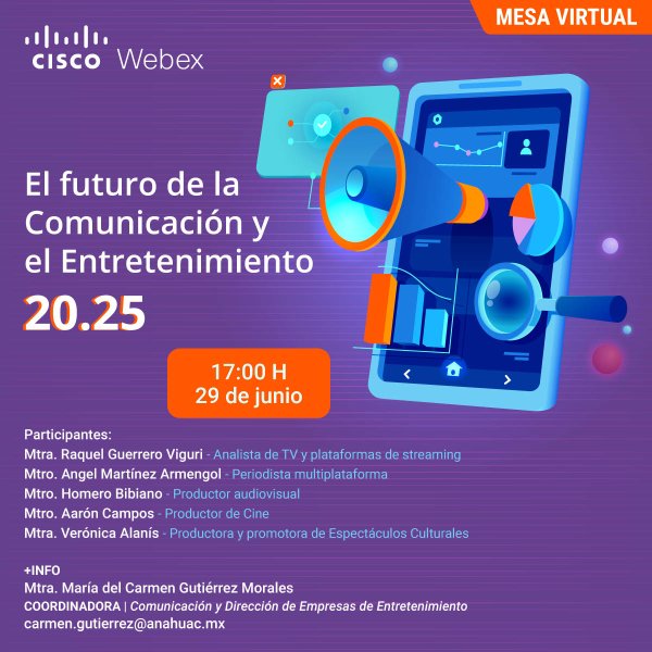 Ver en pantalla completa El Futuro de la Comunicación y el Entretenimiento 20.25