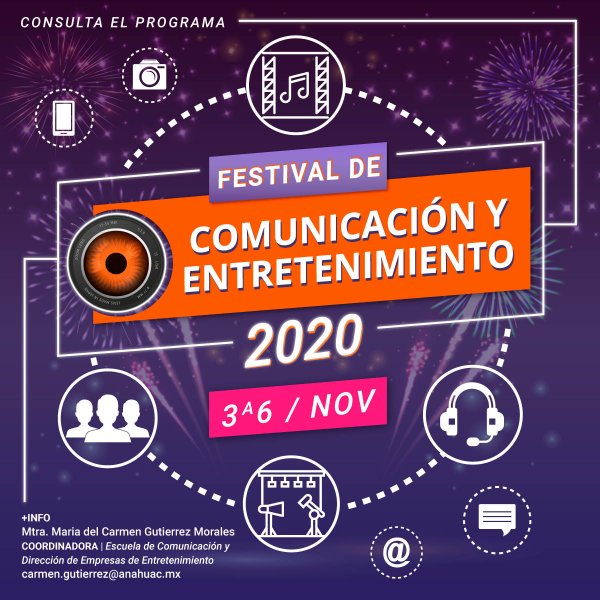 Ver en pantalla completa Festival de Comunicación y Entretenimiento 2020