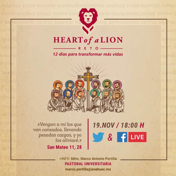 Ver en pantalla completa Reto Heart of a Lion: Onceava Actividad