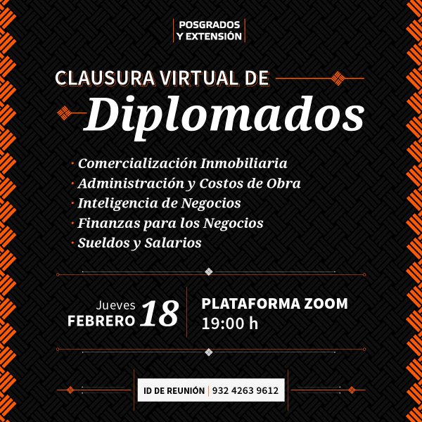 Clausura Virtual de Diplomados