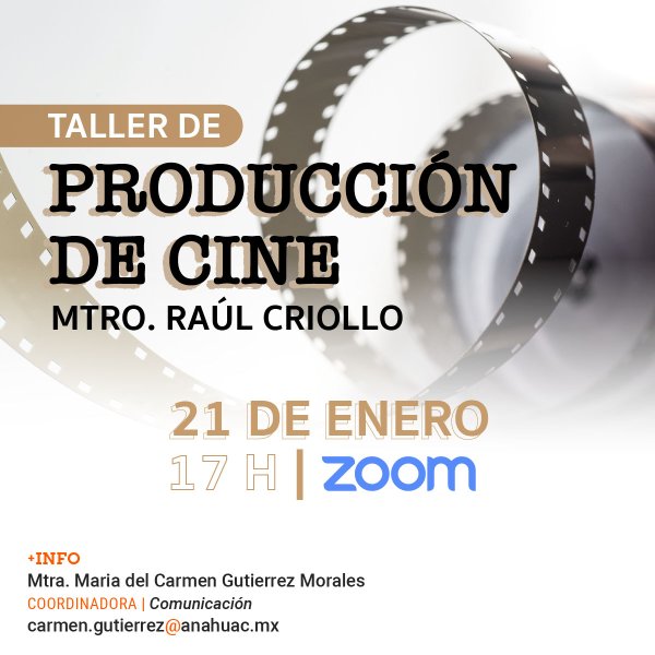 Ver en pantalla completa Taller de Producción de Cine