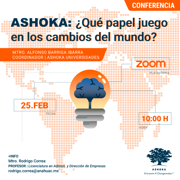 Ver en pantalla completa ASHOKA: ¿Qué Papel Juego en los Cambios del Mundo?