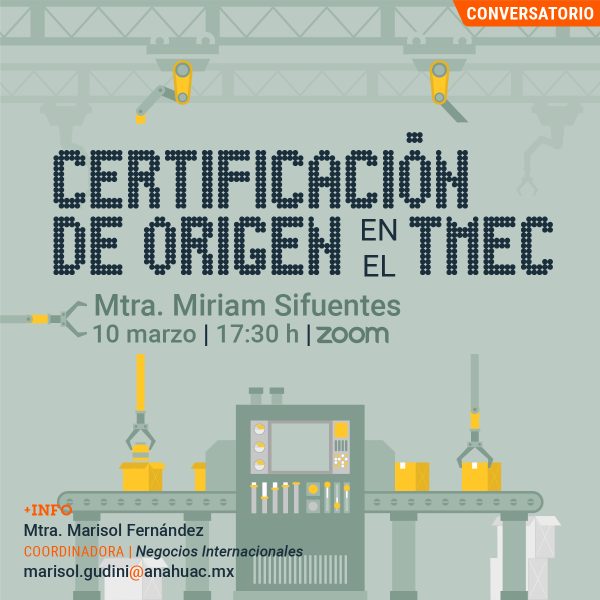 Ver en pantalla completa Certificación de Origen en el TMEC