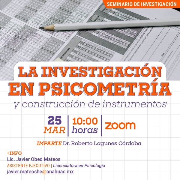 Ver en pantalla completa La Investigación en Psicometría y Construcción de Instrumentos