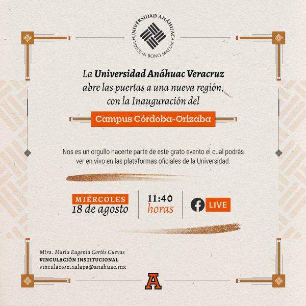 Ver en pantalla completa Inauguración del Campus Córdoba-Orizaba