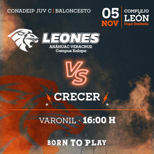 Ver en pantalla completa Baloncesto Varonil: Leones vs CRECER