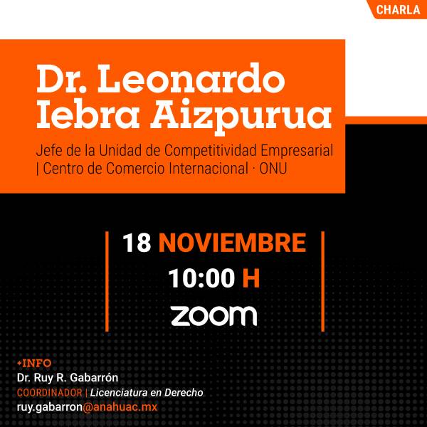 Charla con el Dr. Leonardo Iebra Aizpurua