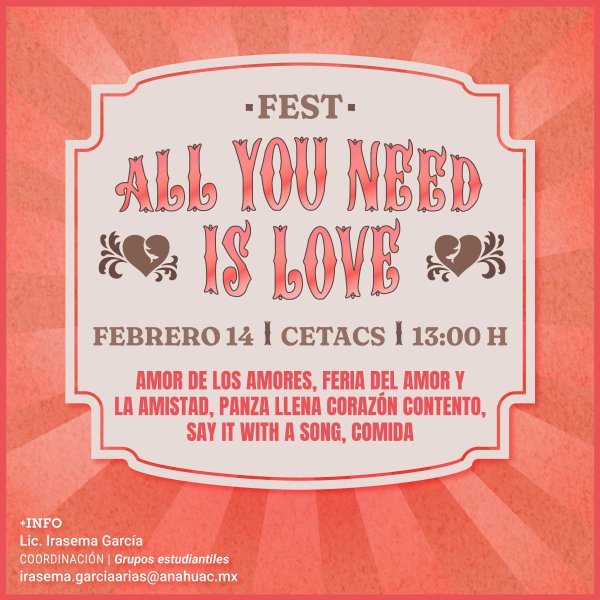 Ver en pantalla completa All You Need is Love Fest