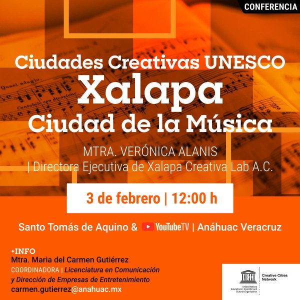 Ver en pantalla completa Ciudades Creativas UNESCO: Xalapa Ciudad de la Música