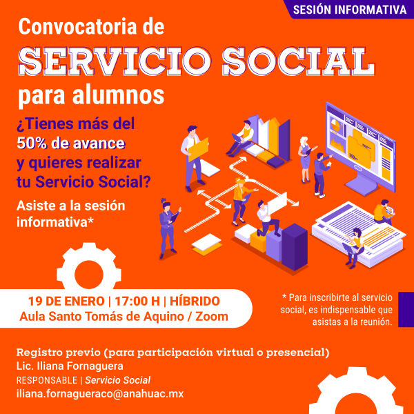 Ver en pantalla completa Convocatoria de Servicio Social para Alumnos
