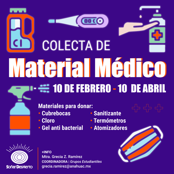 Ver en pantalla completa Colecta de Material Médico