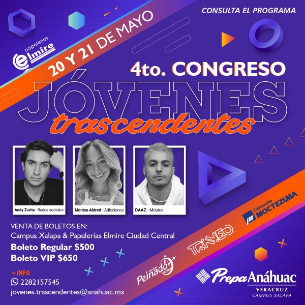 Ver en pantalla completa 4to. Congreso Jóvenes Trascendentes