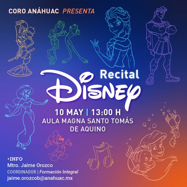 Ver en pantalla completa Recital Disney