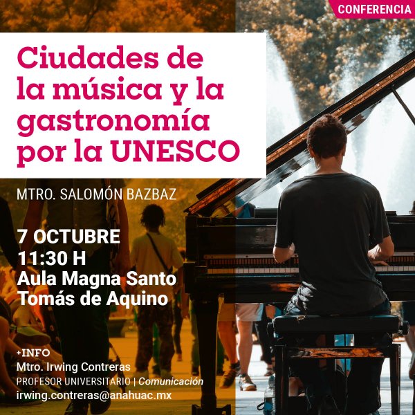 Ver en pantalla completa Ciudades de la Música y la Gastronomía por la UNESCO
