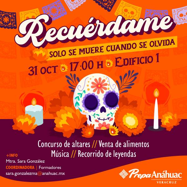 Recuérdame: Celebración de Día de Muertos