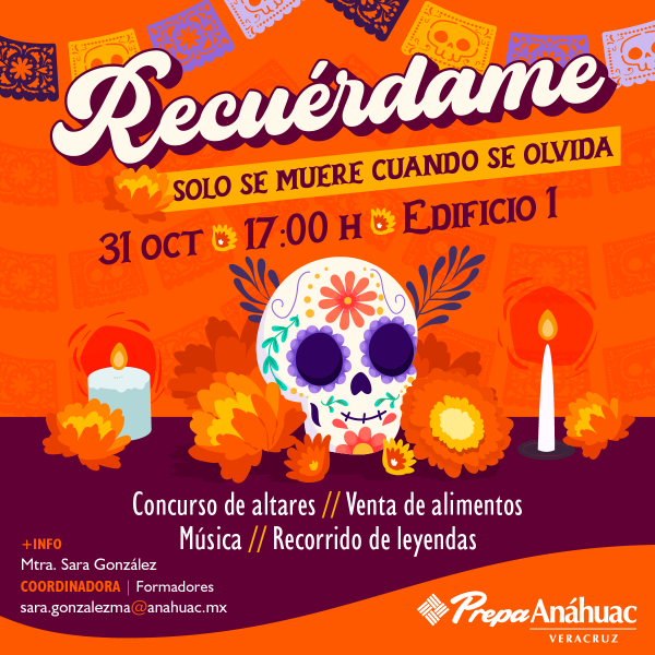 Ver en pantalla completa Recuérdame: Celebración de Día de Muertos