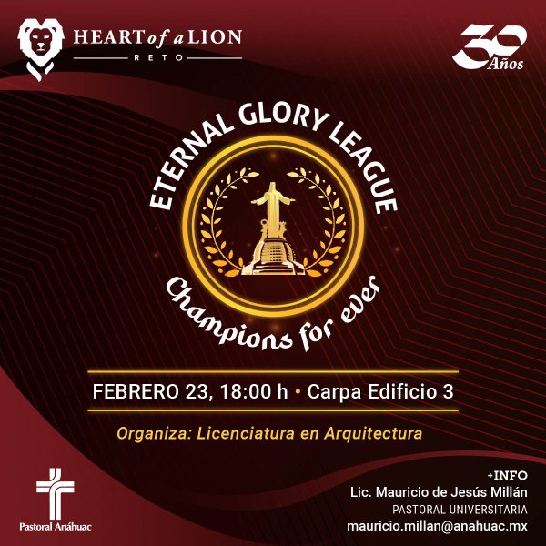 Ver en pantalla completa Reto Heart of a Lion: Eternal Glory League