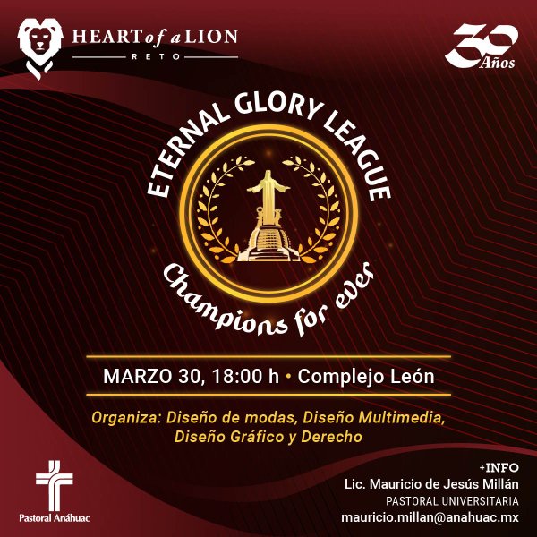 Ver en pantalla completa Reto Heart of a Lion: Eternal Glory League
