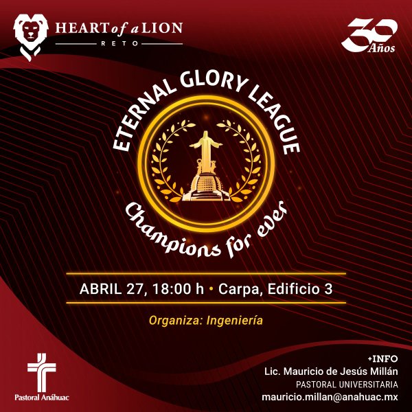 Ver en pantalla completa Reto Heart of a Lion: Eternal Glory League