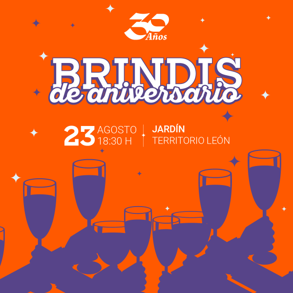 Ver en pantalla completa Brindis de Aniversario