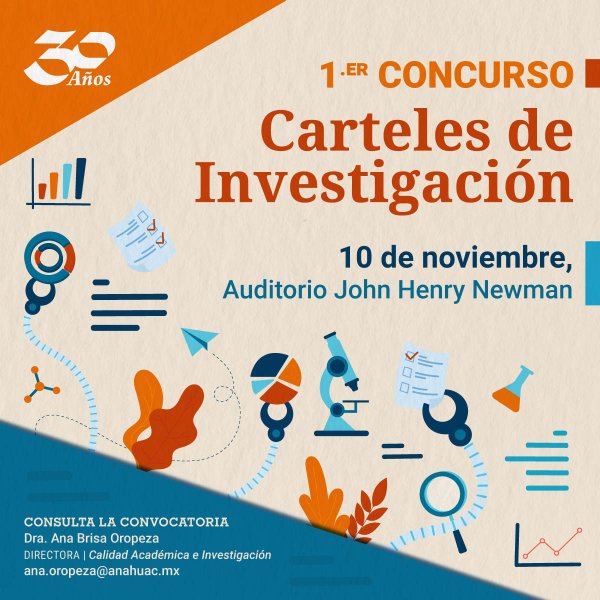 Ver en pantalla completa 1.er Concurso de Carteles de Investigación: Convocatoria