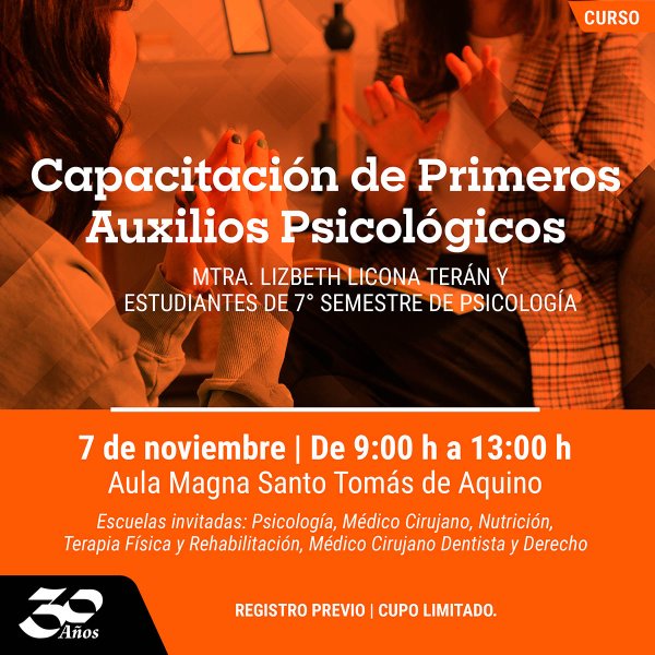 Ver en pantalla completa Capacitación de Primeros Auxilios Psicológicos