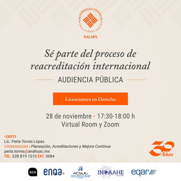 Ver en pantalla completa Reacreditación Internacional ACSUG: Audiencia Pública de Derecho