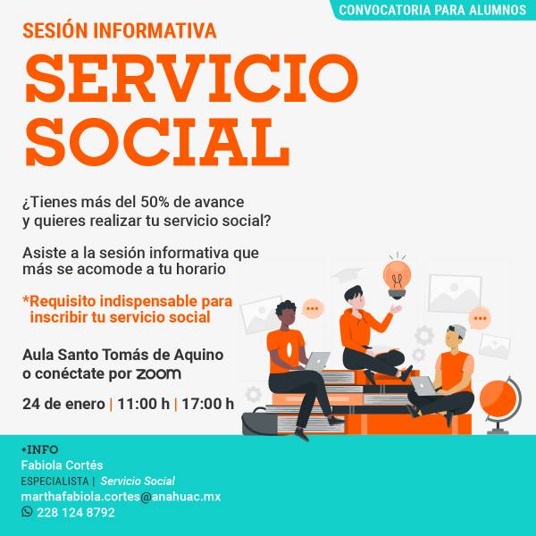 Servicio Social: Convocatoria para Alumnos