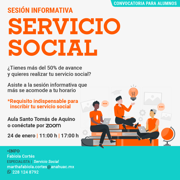 Ver en pantalla completa Servicio Social: Convocatoria para Alumnos