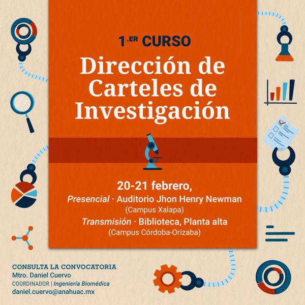 Ver en pantalla completa 1.er Curso de Dirección de Carteles de Investigación