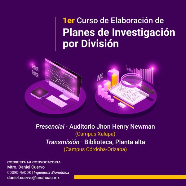 Ver en pantalla completa 1er Curso de Elaboración de Planes de Investigación por División