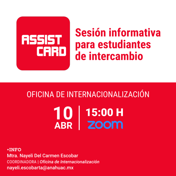 Ver en pantalla completa Assist Card: Sesión Informativa