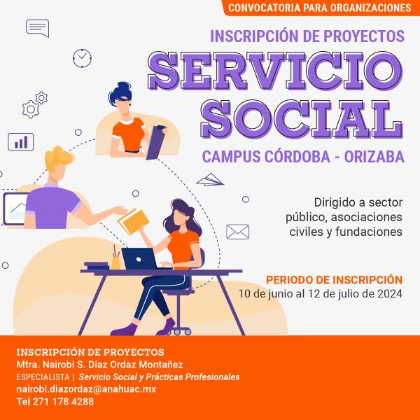 Servicio Social: Convocatoria para Organizaciones