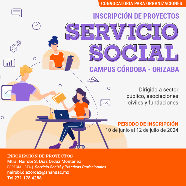 Ver en pantalla completa Servicio Social: Convocatoria para Organizaciones