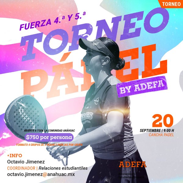 Ver en pantalla completa Torneo de Pádel ADEFA