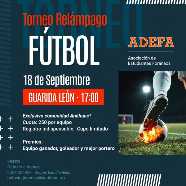 Ver en pantalla completa Torneo Relámpago de Fútbol ADEFA