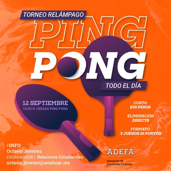 Ver en pantalla completa Torneo Relámpago de Ping-Pong ADEFA