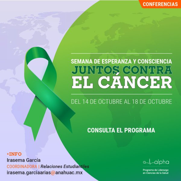 Ver en pantalla completa Semana de Esperanza y Consciencia: Juntos Contra el Cáncer