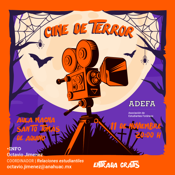 Ver en pantalla completa Cine de Terror ADEFA