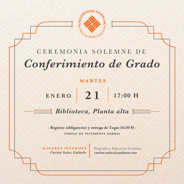 Ver en pantalla completa Conferimiento de Grado