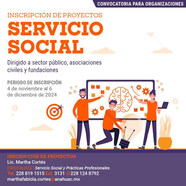 Servicio Social: Convocatoria para Organizaciones